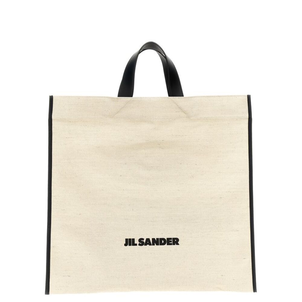 Jil Sander Bicolor Jute Tote Women's Bag